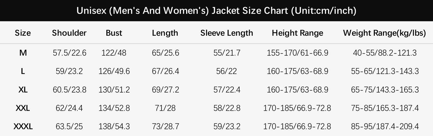 Unisex Outdoor Sport Windproof Jacket