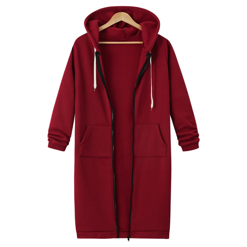 Women's Autumn Winter Loose Hooded Jackets