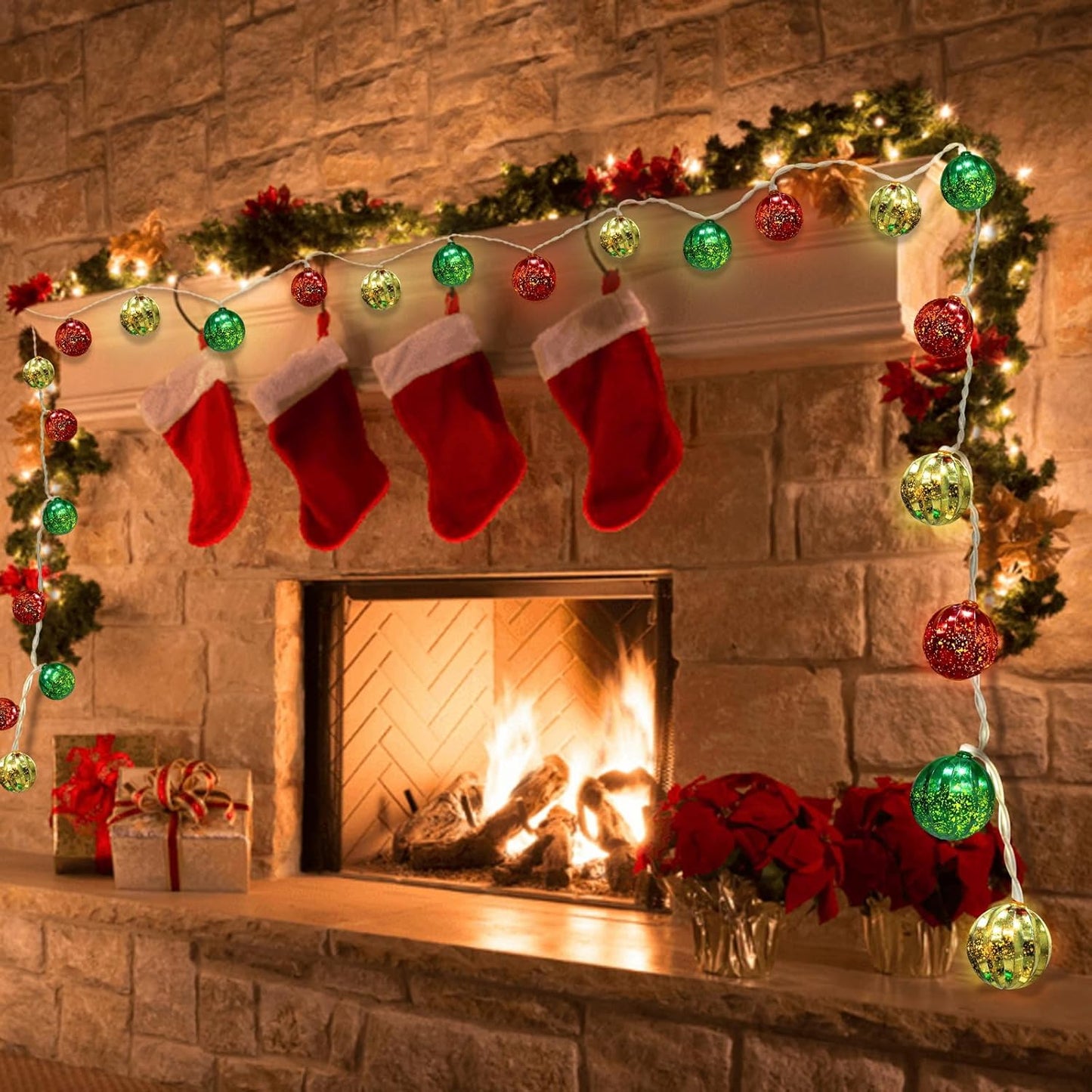 3M 20 Led Battery Christmas Decorations Lights