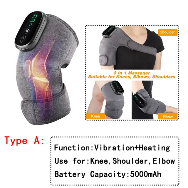 Electric Heating Therapy Knee Vibration Massager