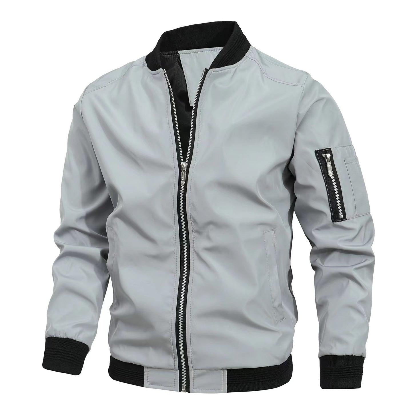 Fashion Men Jacket Bomber Jackets Business Casual Streetwear