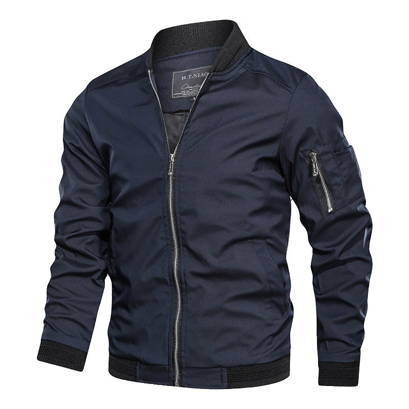 Fashion Men Jacket Bomber Jackets Business Casual Streetwear