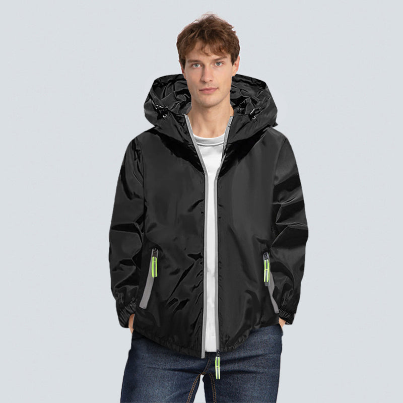 Men's Reflective Hoodie Jacket