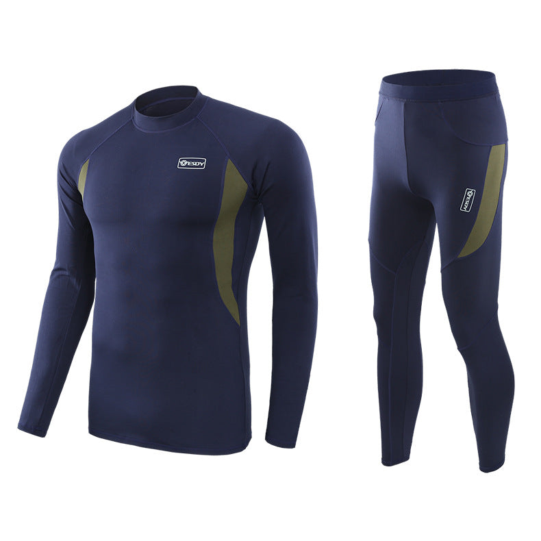 Men Long Johns Fleece Thermal Underwear