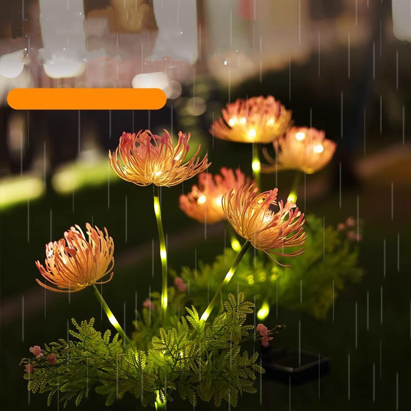 Outdoor Led Solar Powered Flower Lanterns