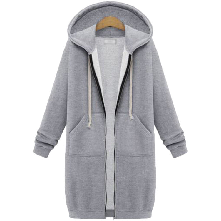 Women's Autumn Winter Loose Hooded Jackets