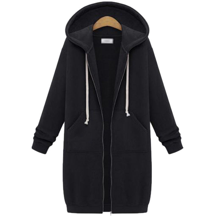 Women's Autumn Winter Loose Hooded Jackets