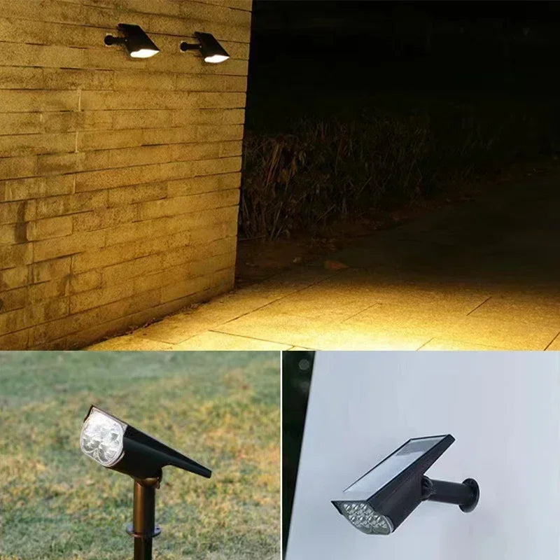 1Pcs Solar Powered 7LED Lamp Adjustable Solar Spotlight