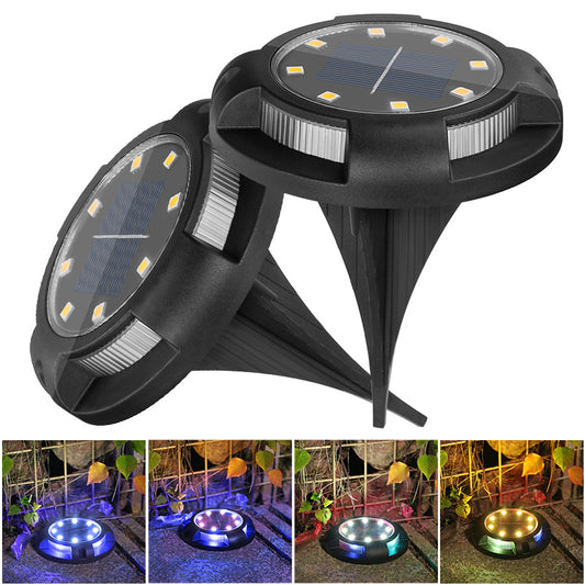 4 Pack 8-LED Outdoor Garden Solar Underground Lights