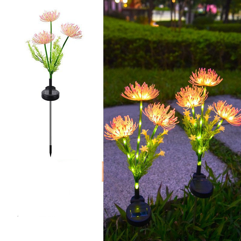 Outdoor Led Solar Powered Flower Lanterns