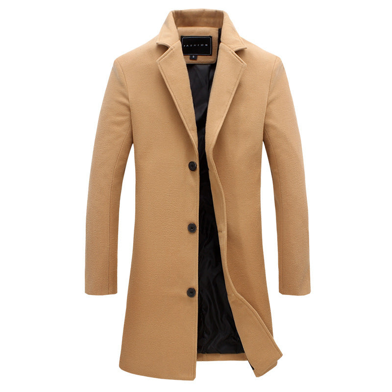 Men’s Lapel Smart Trench Coat