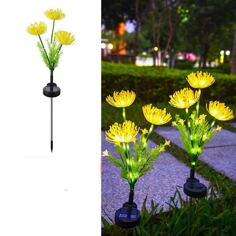 Outdoor Led Solar Powered Flower Lanterns