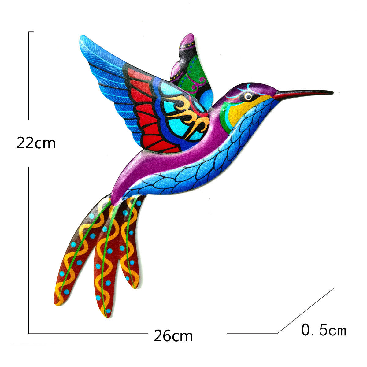 Metal Hummingbird Wall Decor