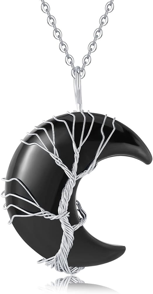 Crystal Stone Necklaces Natural Gemstone Quartz Jewelry for Women