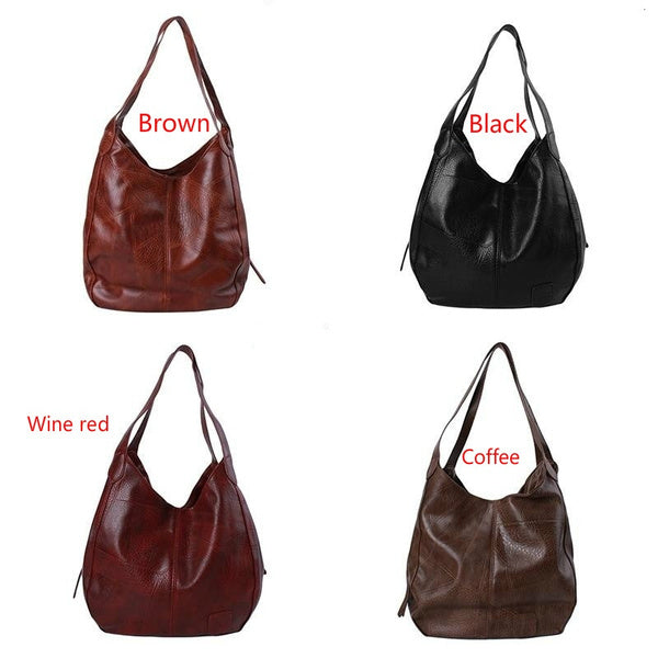 Vintage PU Leather Women Hand Bags