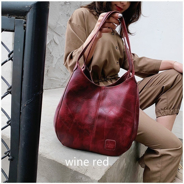 Vintage PU Leather Women Hand Bags