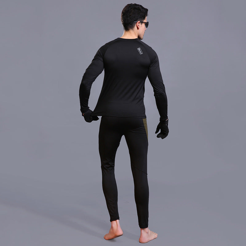 Men Long Johns Fleece Thermal Underwear