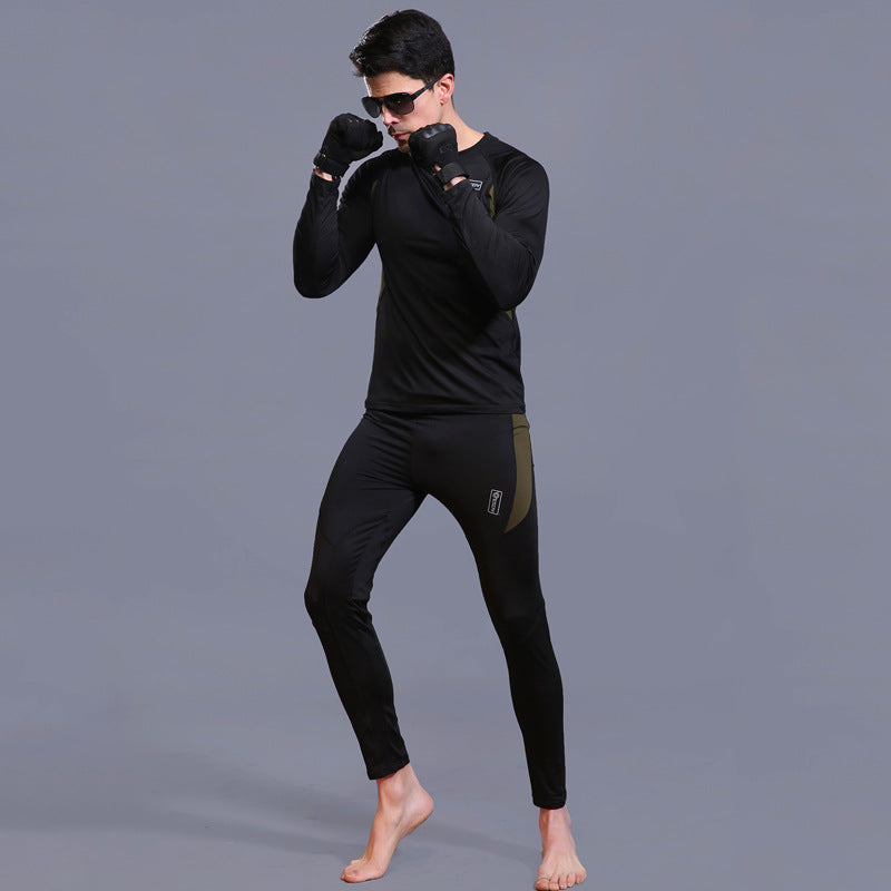 Men Long Johns Fleece Thermal Underwear