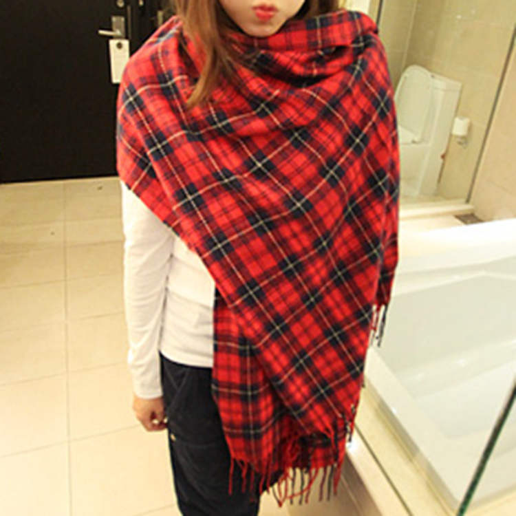 Women's Large Imitation Cashmere Scarf