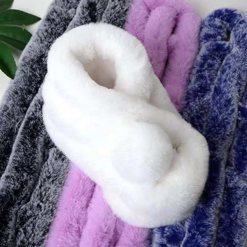 Women's Soft Fluffy Faux-Fur Warm Scarf