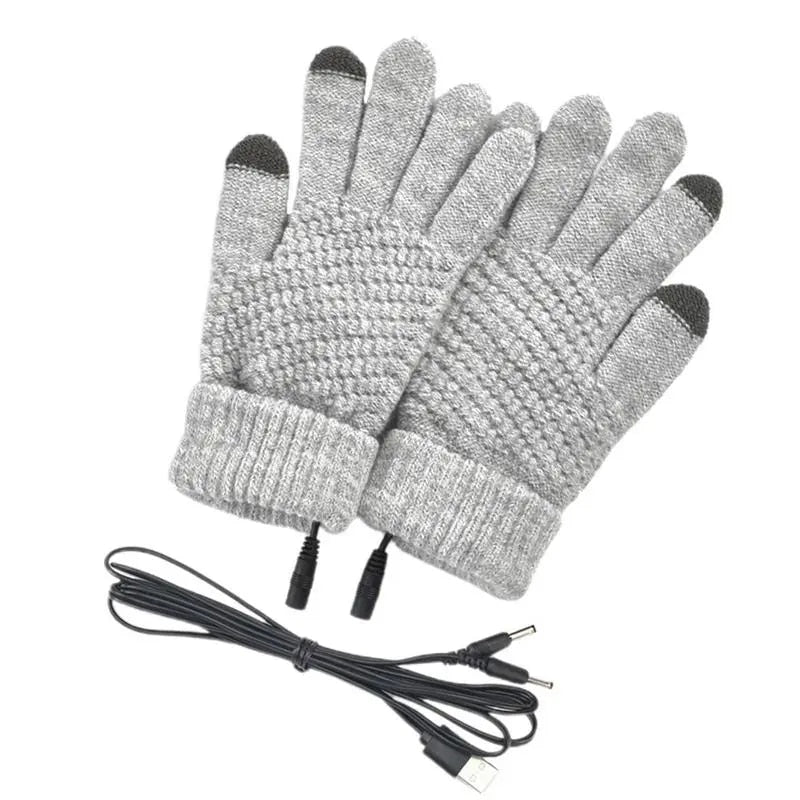 Winter USB Heated Thermal Warm Gloves