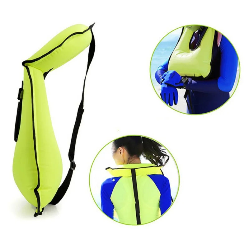 Inflatable Snorkel Jacket With Leg Straps For Men Women Snorkel Vest