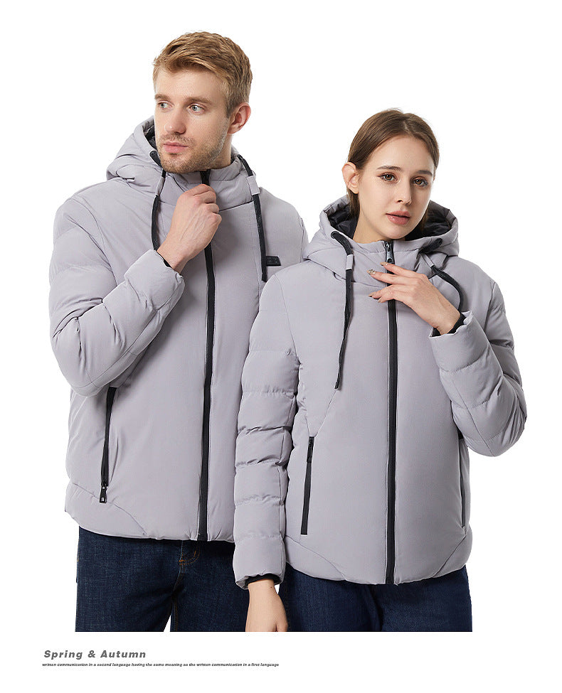 Winter USB Electrical 9 Zone Heated Coat Hooded