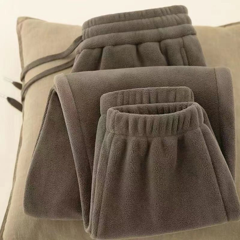 Double-faced Polar Fleece Cuffed Sweatpants