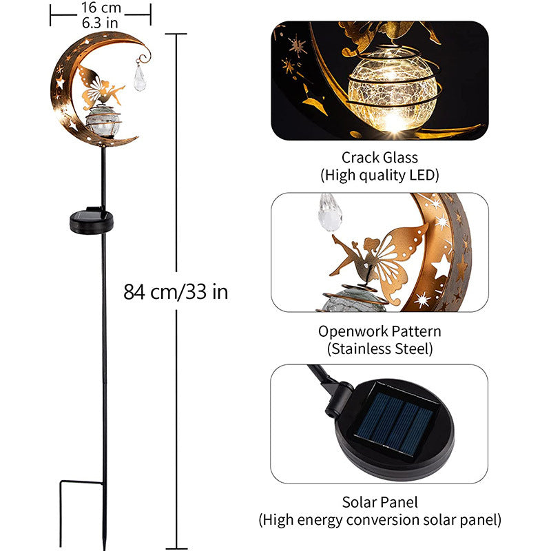 Solar Fairy Moon Solar Decorative LED Light