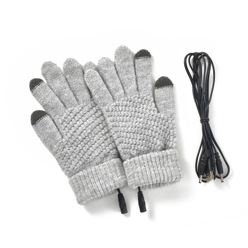 Winter USB Heated Thermal Warm Gloves