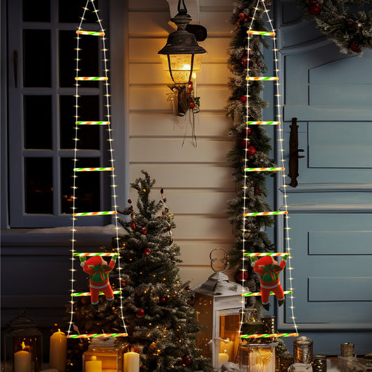 Christmas LED ladder hanging light decoration