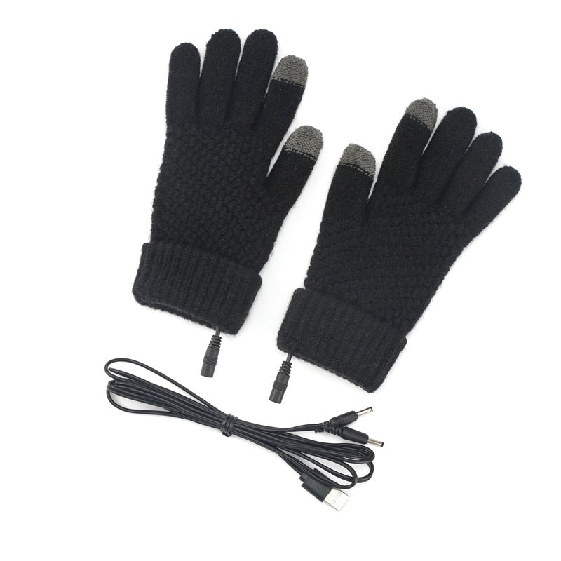 Winter USB Heated Thermal Warm Gloves