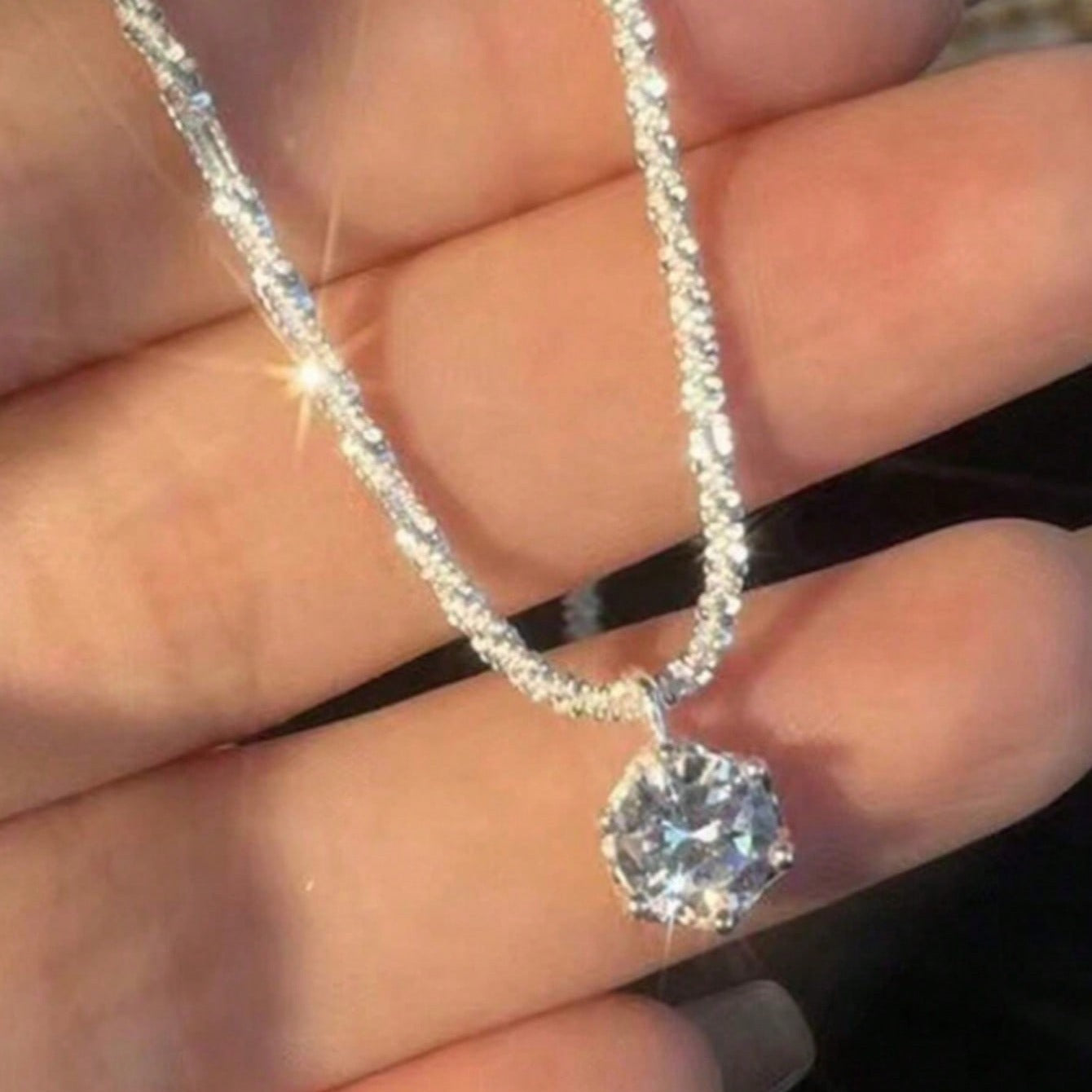Elegant Cubic Zirconia Necklace
