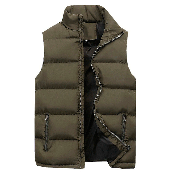 Winter Fashion Down Vest Men's Sleeveless Cotton Vest