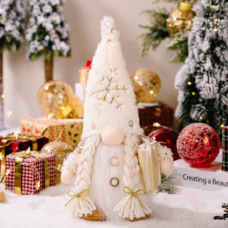 Set of 2 Light Up Christmas Gnomes