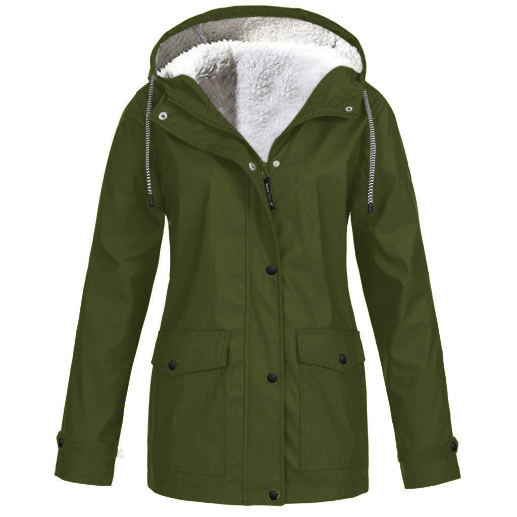 Ladies Warm Windbreaker Coat