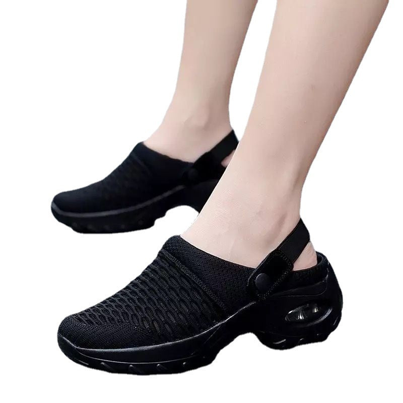 Mesh Slippers Half-cup Sandals