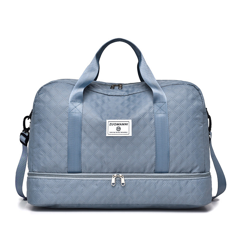 Large Capacity Travel Lightweight Argyle Pattern Luggage Bag