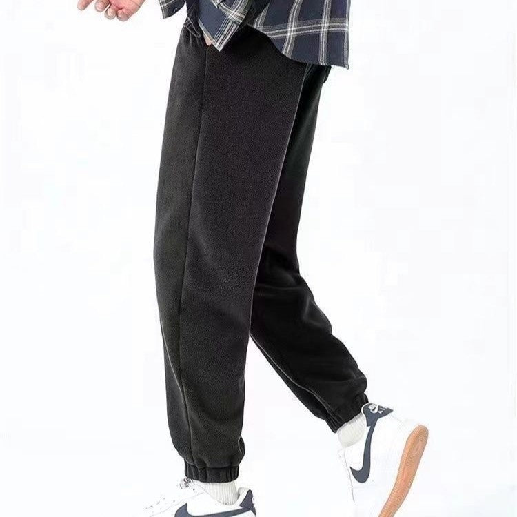 Double-faced Polar Fleece Cuffed Sweatpants