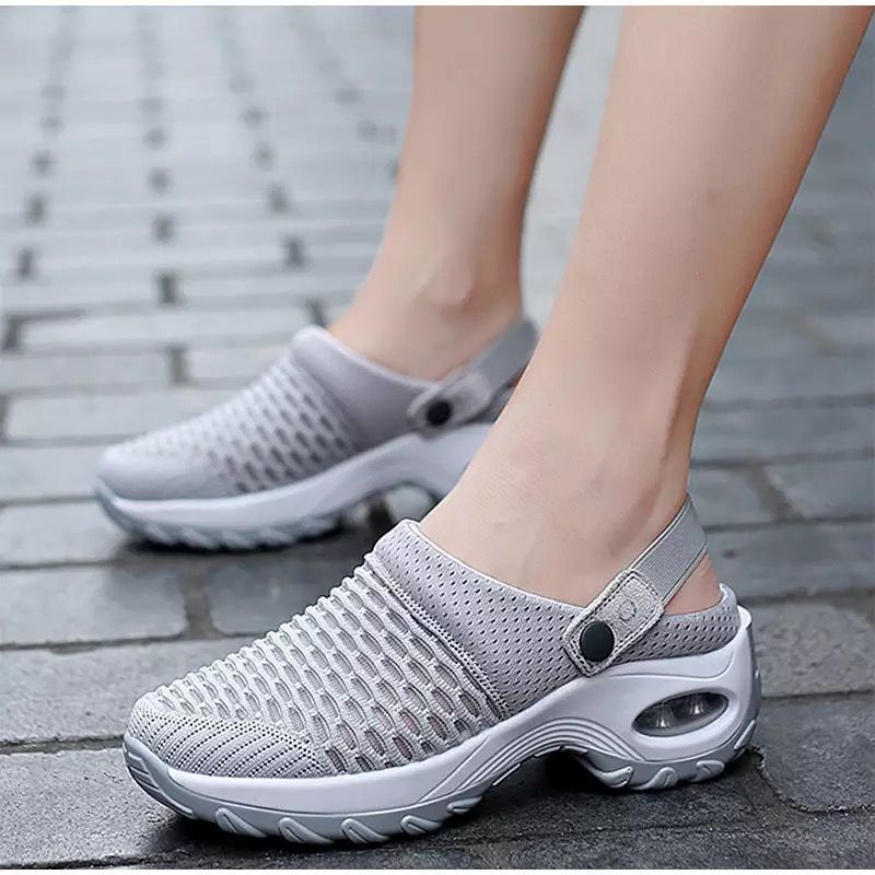 Mesh Slippers Half-cup Sandals