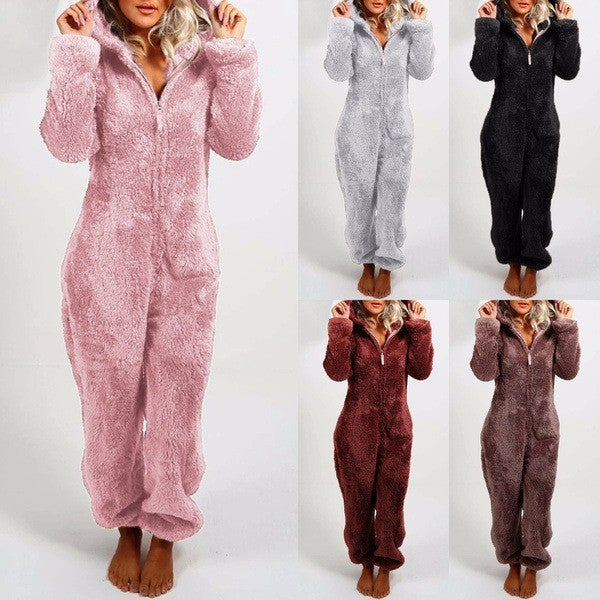 Women's Teddy Bear Fluffy Onesie