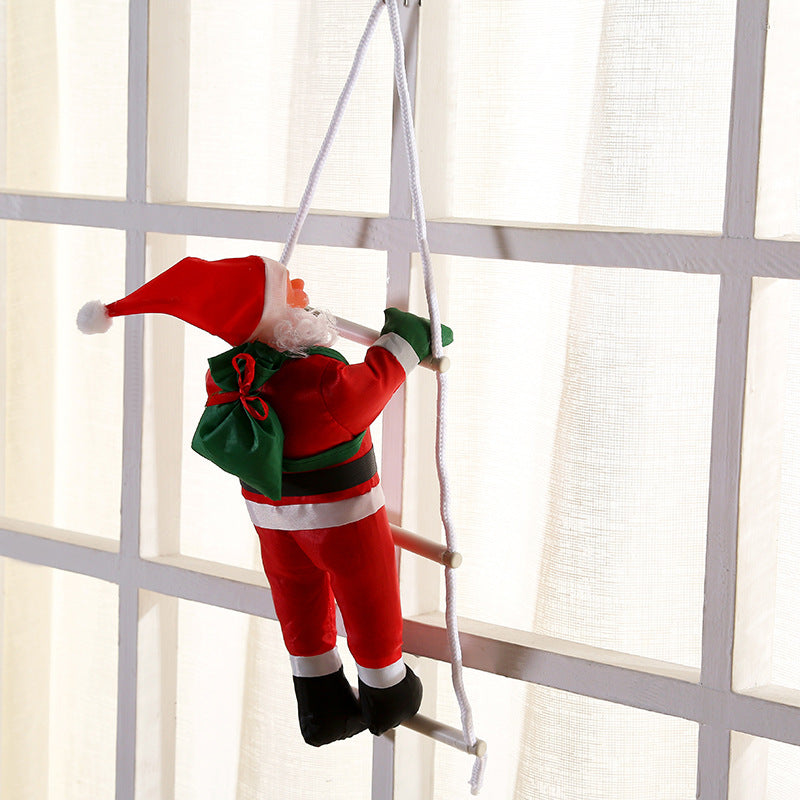 Christmas Doll Ladder Window Display Pendant