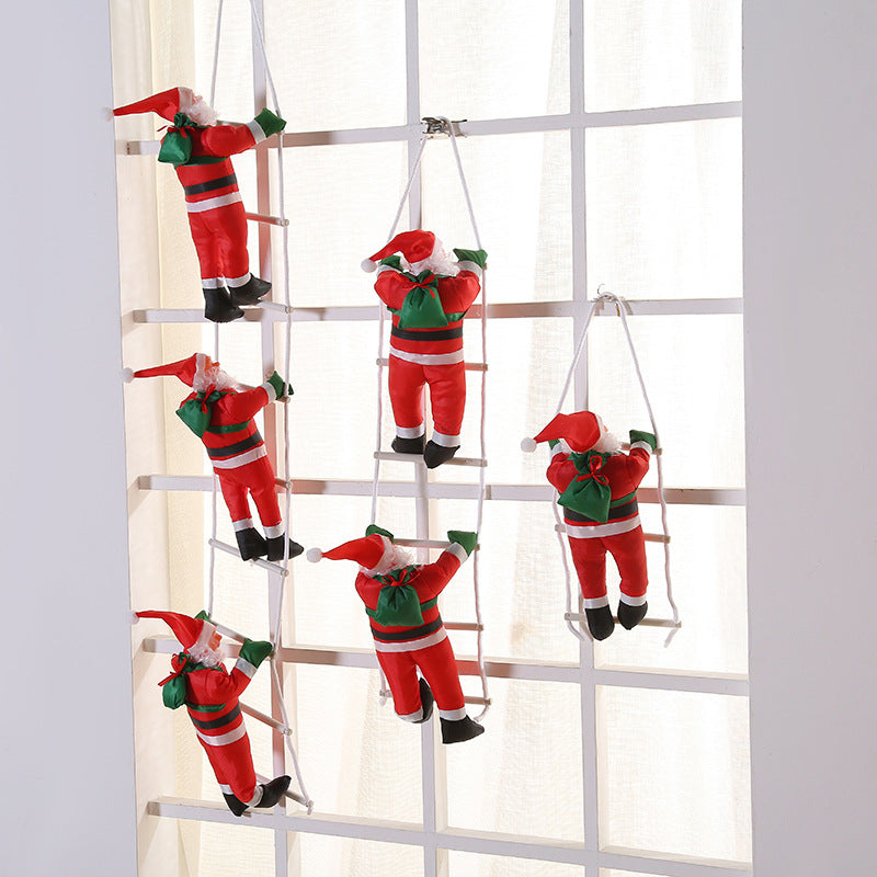 Christmas Doll Ladder Window Display Pendant