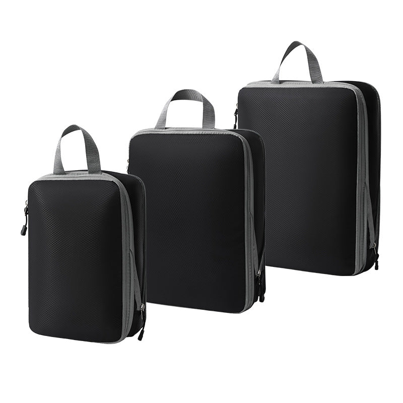 Travel storage bag compression 3-piece set