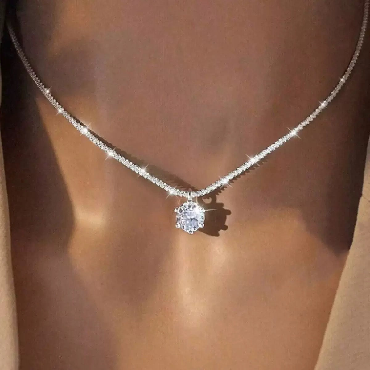 Elegant Cubic Zirconia Necklace
