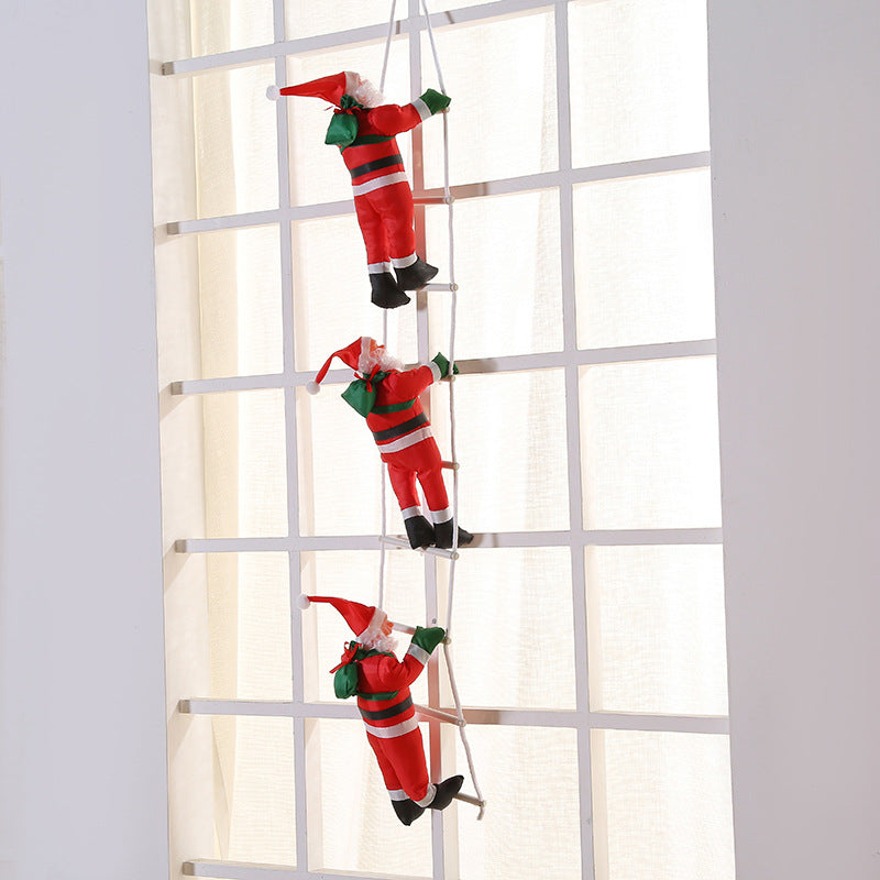 Christmas Doll Ladder Window Display Pendant