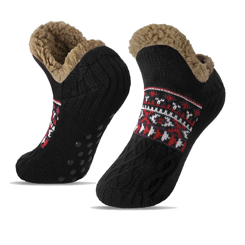 Men's Fleece Non-slip Winter Slipper Sock