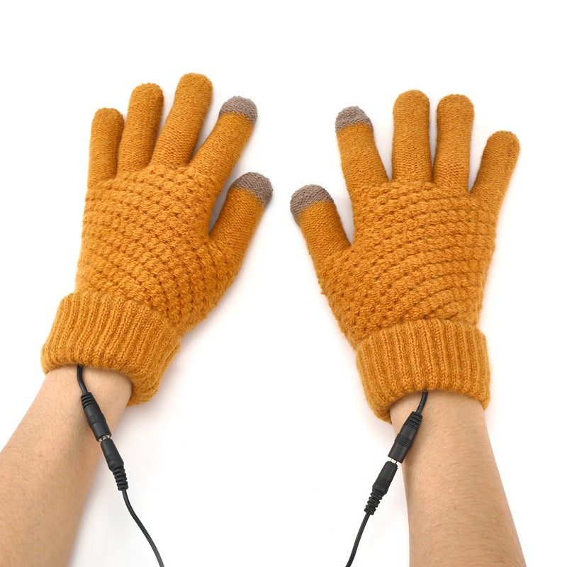 Winter USB Heated Thermal Warm Gloves