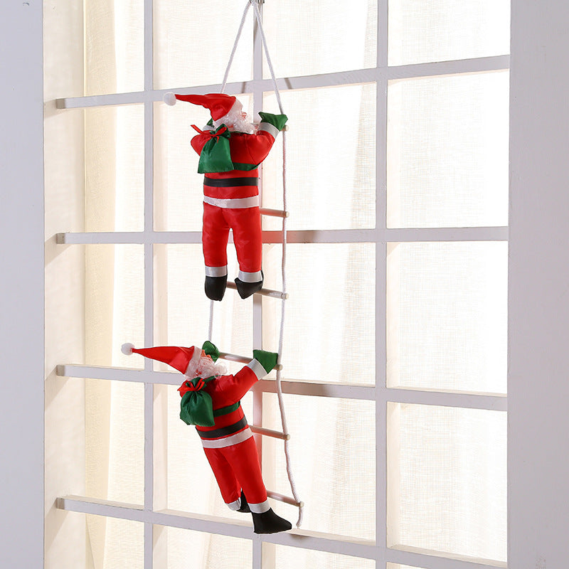 Christmas Doll Ladder Window Display Pendant