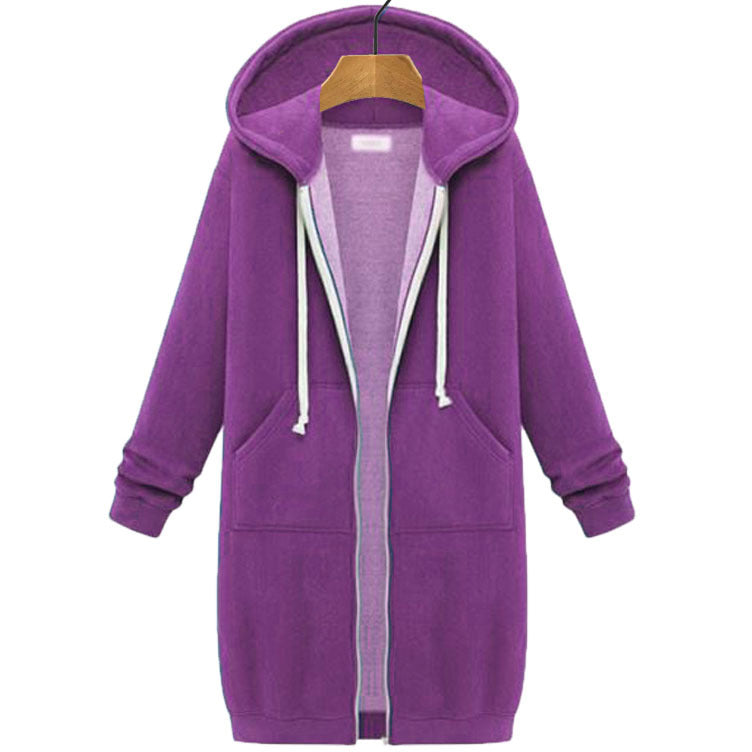 Women's Autumn Winter Loose Hooded Jackets